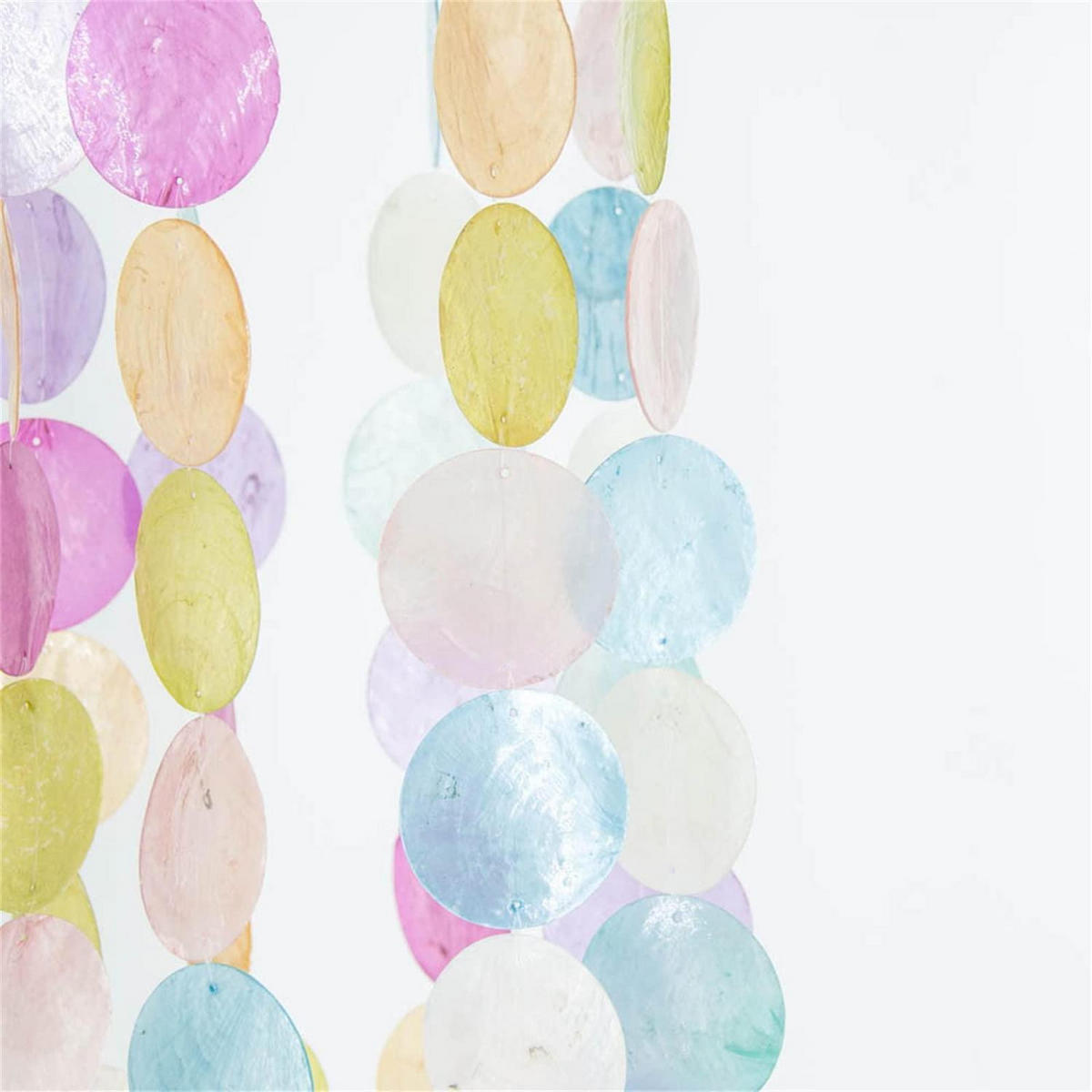 WINDSPIEL Traumfänger Muscheln Perlmutt Boho Deko Handgefertigt - Multicolor, Naturmaterialien (52/15/1cm)