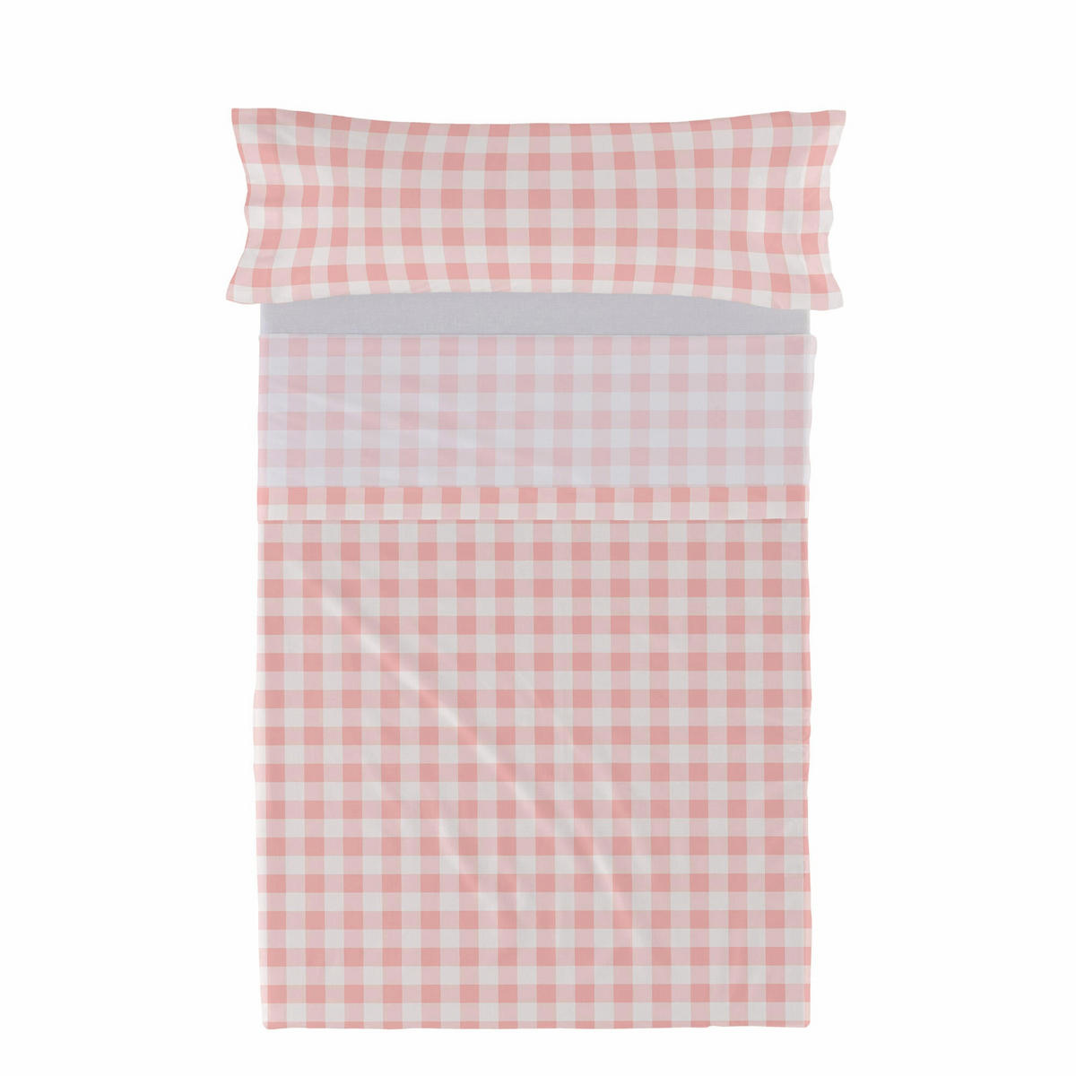 BETTWÄSCHE 2er-Set teiliges vichy 180x270 cm rosa - Pink, Textil (180/270cm) - Happy Friday