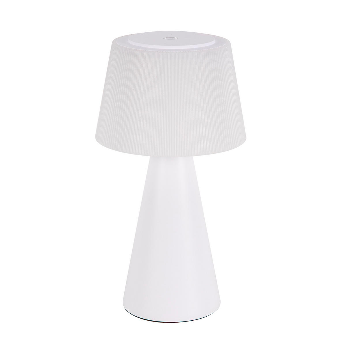 TISCHLEUCHTE Flammich 13/24/13 cm - Weiß, Metall (13/13/24cm) - ZMH