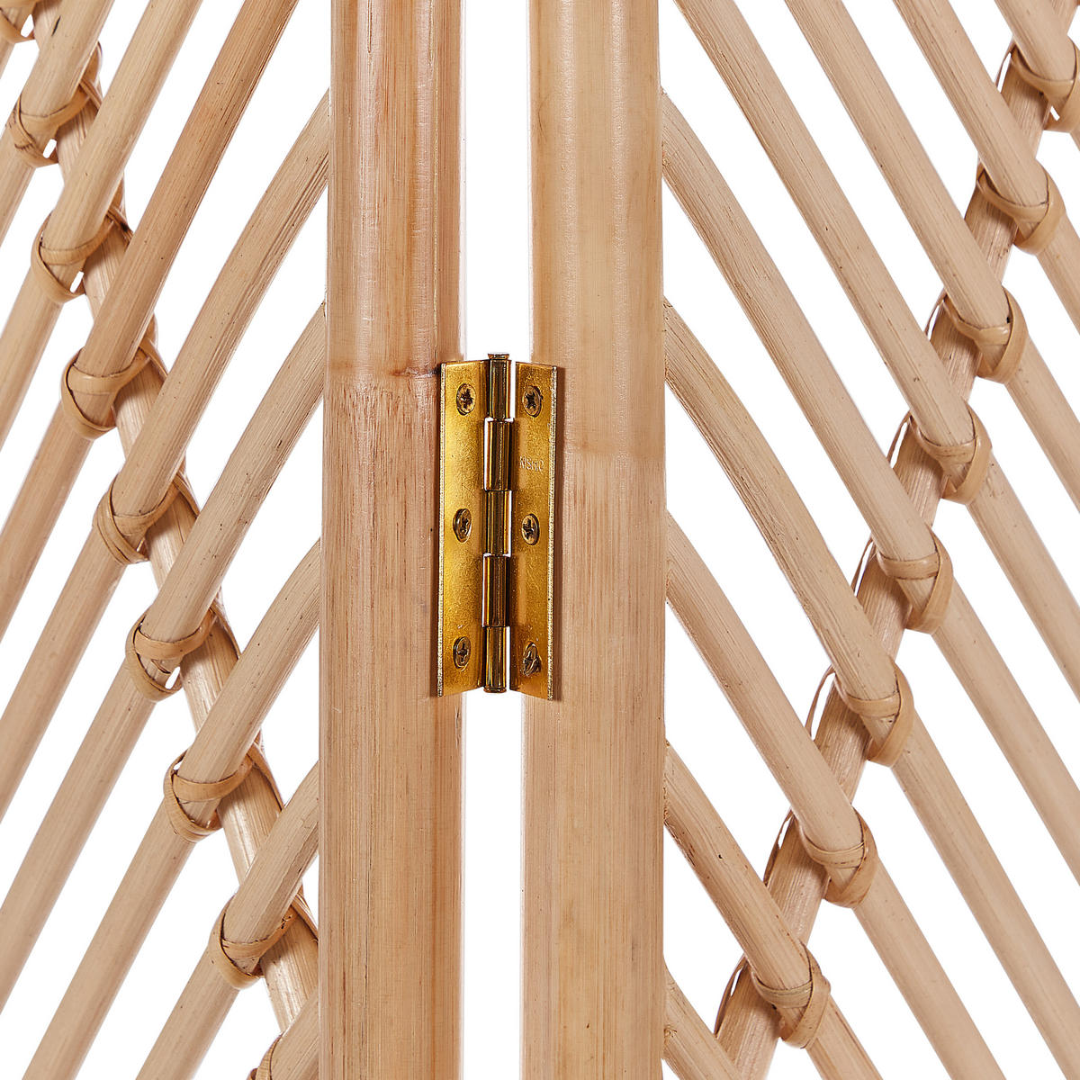 SEPARATOR DE CAMERĂ 3 piese maro deschis 106/180 cm Cosenza - bej/culoare naturală, materiale naturale (106/180/3cm) - Beliani