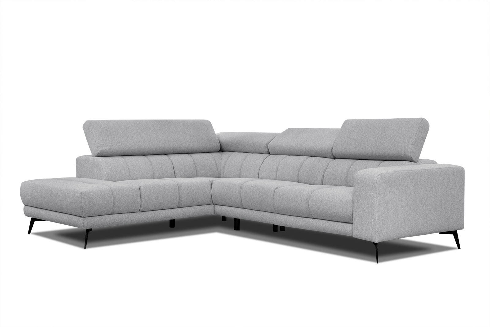 Wozimo Ecksofa Silber 269x158 cm