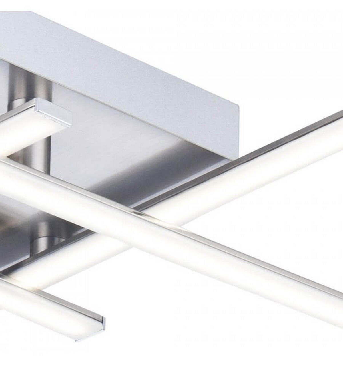 DECKENLEUCHTE YUNA, Nickel, 75cm - Nickelfarben, Metall (75/75/8.5cm) - KOSILUM