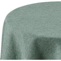 TISCHDECKE Rund Dunkelgrün 140 cm - Hellgrün, Textil (140/140/1cm)