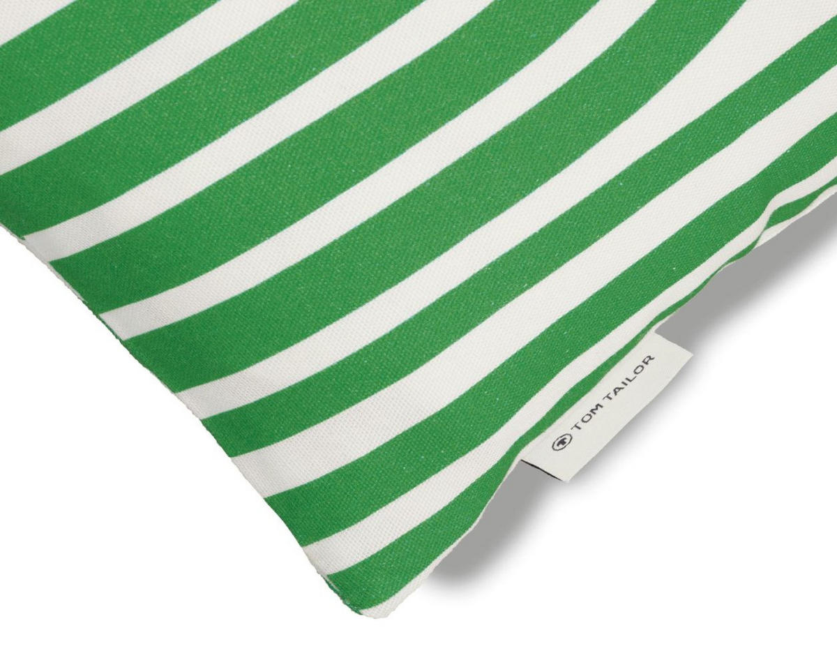 ZIERKISSENHÜLLE Organic Waves grün 30x50cm - Grün, Textil (30/50cm) - Tom Tailor