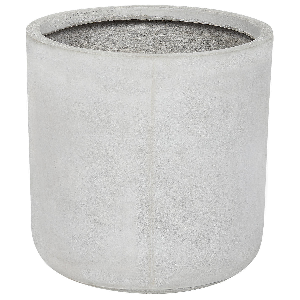 CVETLIČNI LONEC siva Messene - siva, naravni materiali (33cm) - Beliani