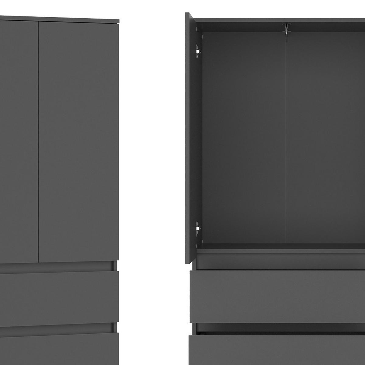 ŠATNÍ SKŘÍŇ Claus Antracit - antracitová, kompozitní dřevo (74/191.5/40cm) - Vicco