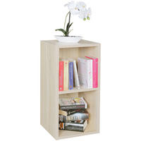 REGAL Melamin 2 Fächer Kompakt CERVINO, Beige 30x30x60 cm - Beige, Holz (30/60/30cm) - KADIMA DESIGN