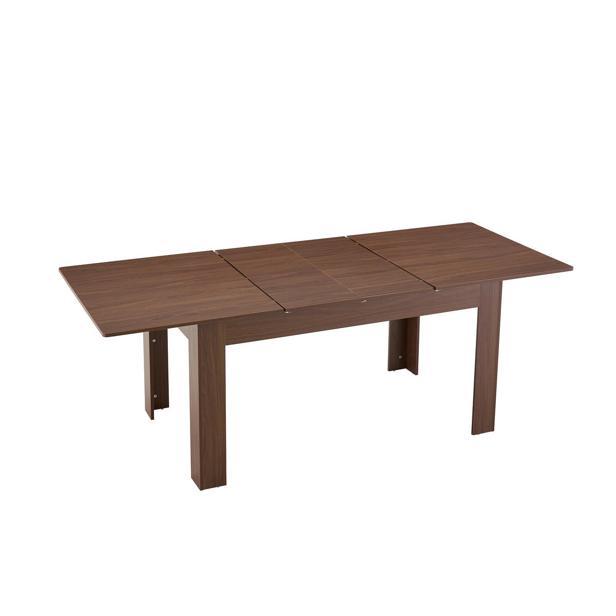 ESSTISCH ausziehbar mit 2 Tropfenblätter rechteckig DE-40070 Walnuss - Walnussfarben, Holzwerkstoff (88.5/220/77cm) - ComfortXL