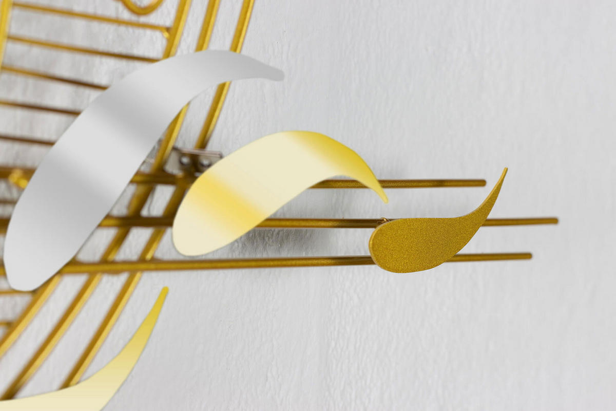 WANDDEKO Gold 121/53 cm - Goldfarben, Metall (2.9/53/6cm) - KUNSTLOFT