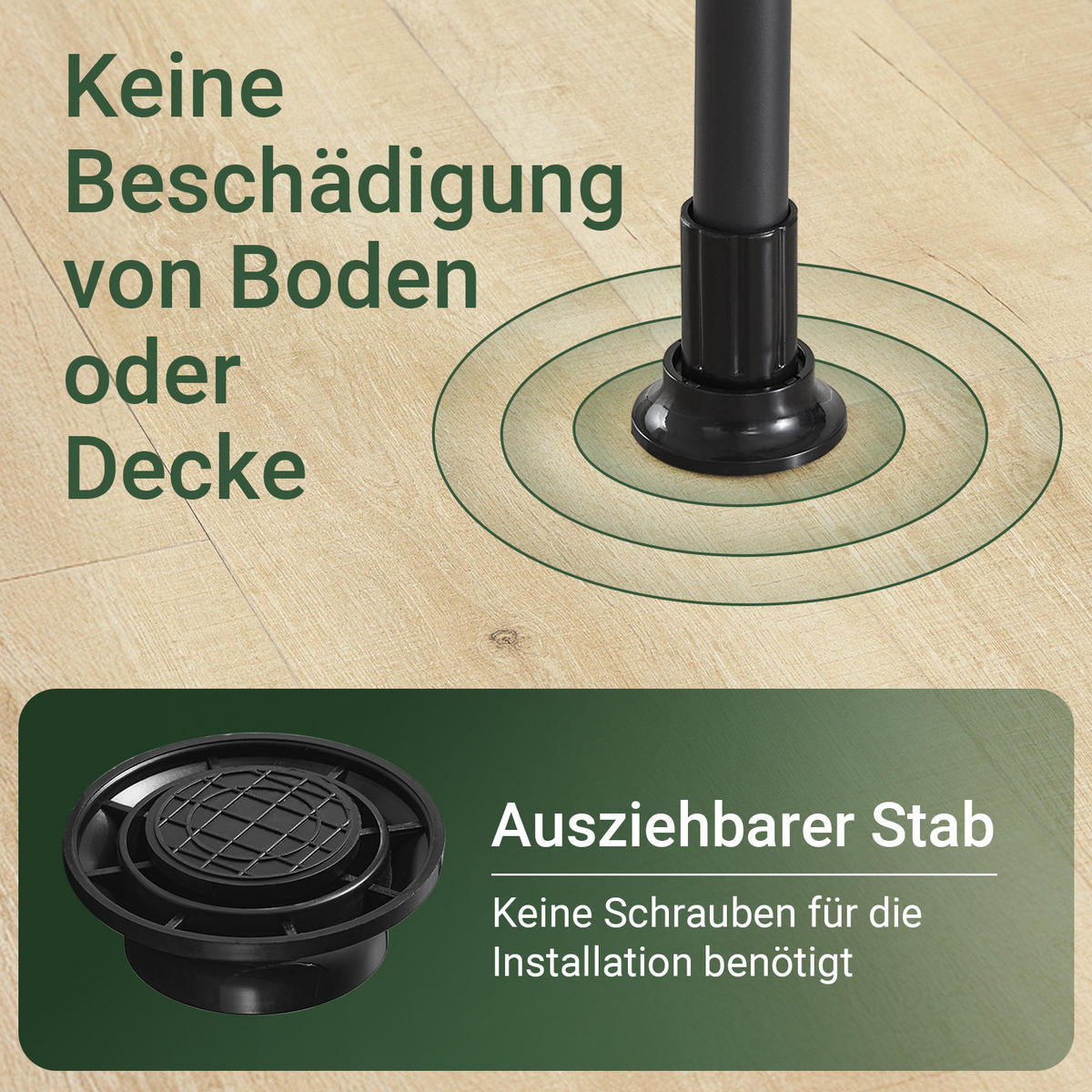 TELESKOP KLEIDERSTÄNDER Schwarz, B(75–126) × H(200–295) cm - Schwarz, Kunststoff (126/295/1cm) - SoBuy