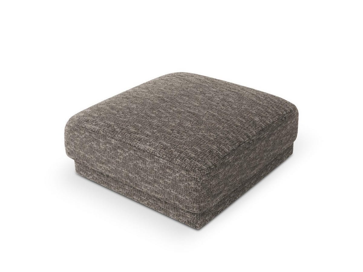 POUF Miley aus Chenille-Stoff grau - Grau, Textil (90/40/90cm) - Micadoni