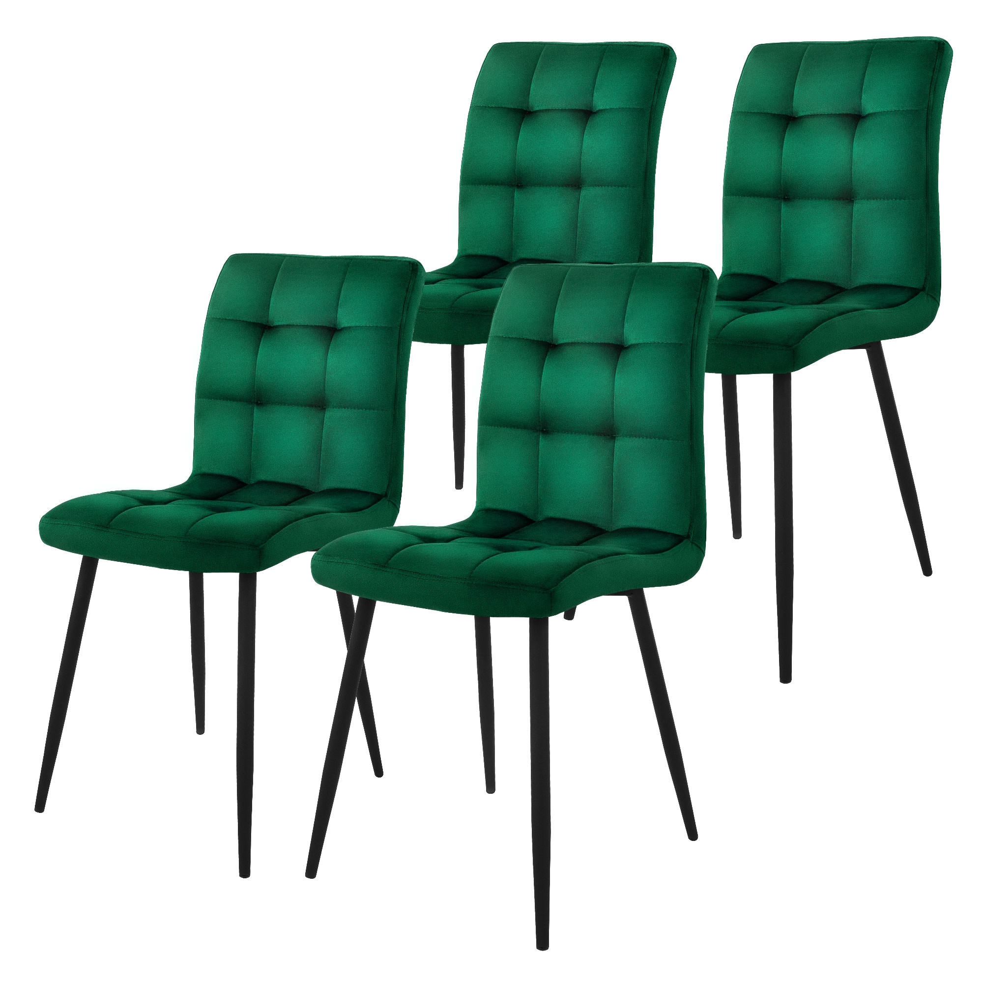 Thumbnail - Ml-Design Esszimmerstuhl, Dunkelgrün, Metall, 41x89x49 cm, Esszimmer, Stühle, Esszimmerstühle, Vierfußstühle