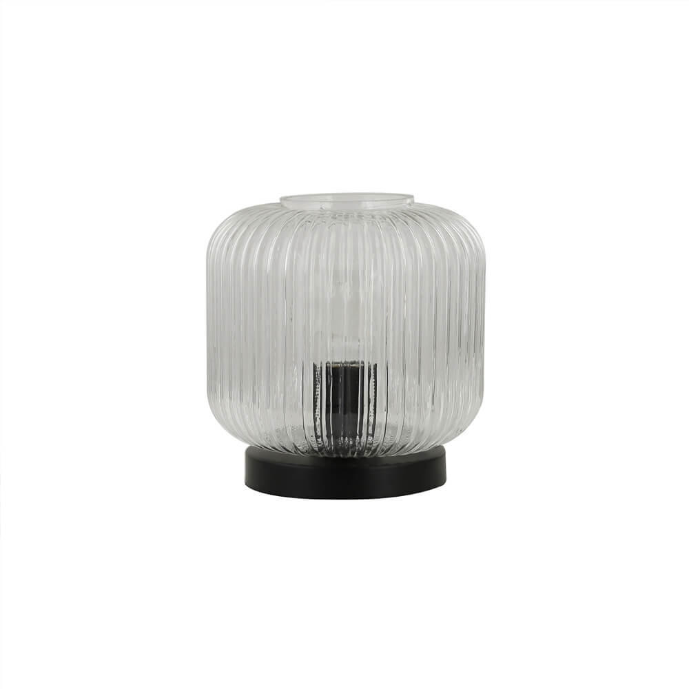 TISCHLAMPE LILY - Transparent, Tischlampe - Transparent, Glas (20/20/20.7cm) - Home Deluxe