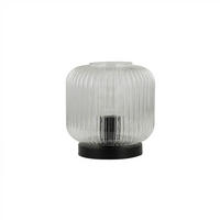 TISCHLAMPE LILY - Transparent, Tischlampe - Transparent, Glas (20/20/20.7cm) - Home Deluxe