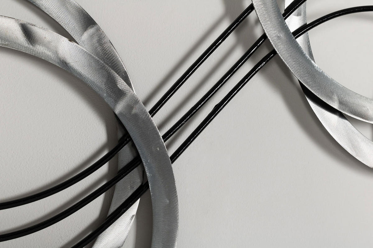 WANDDEKO Silber 115/67 cm - Silberfarben, Metall (115/67/5cm) - KUNSTLOFT