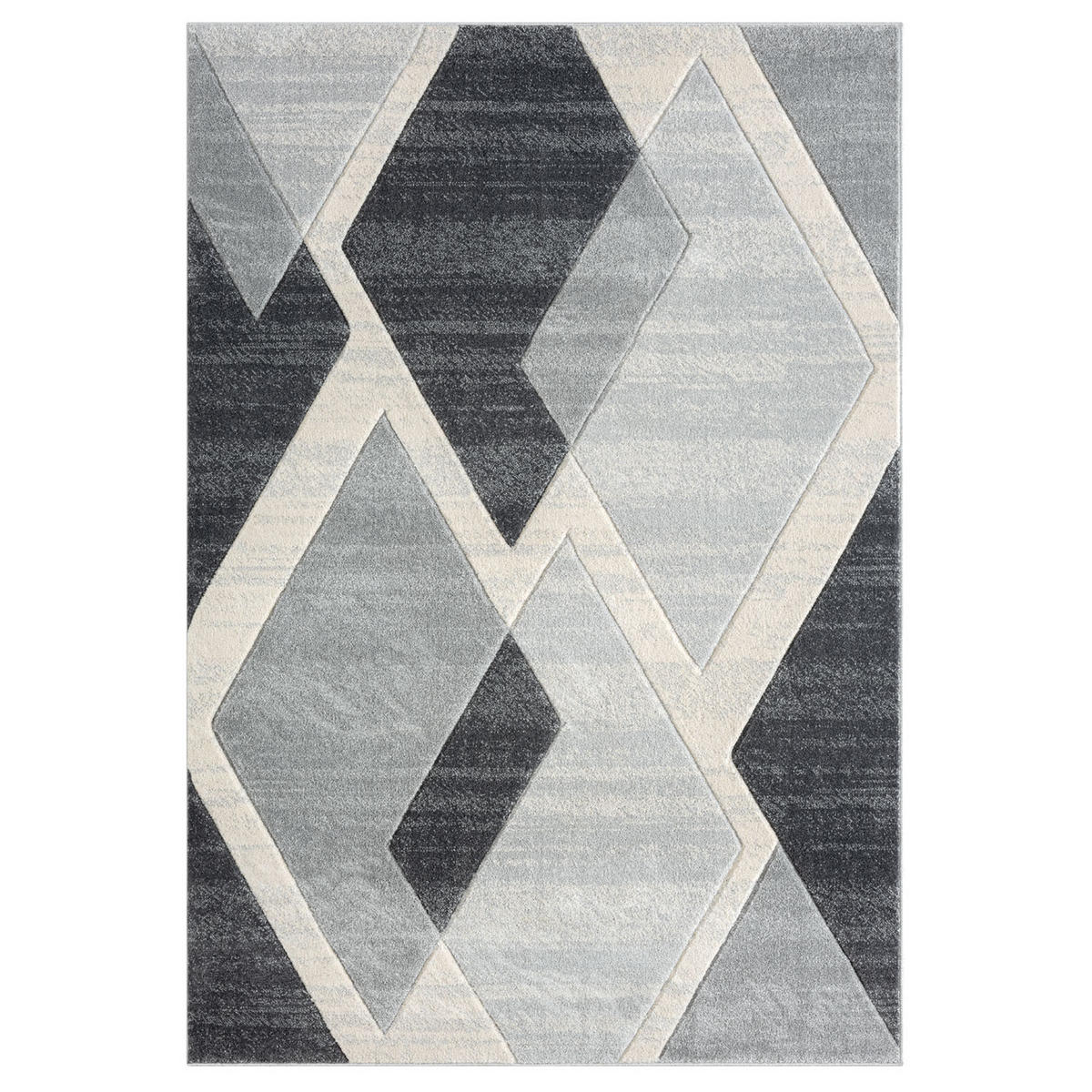 KURZFLOR-TEPPICH Bonito 7167 Grau 160x230 cm - Grau, Textil (160/230cm) - carpet city