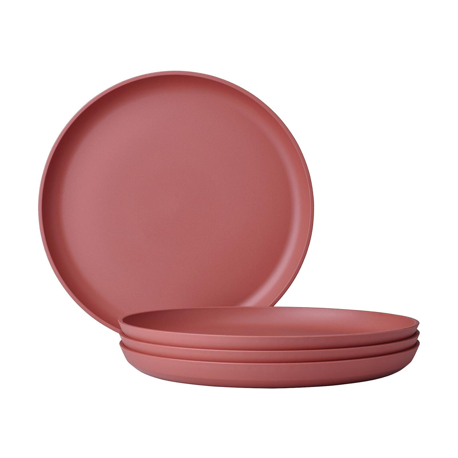 FRÜHSTÜCKSTELLER Silueta Vivid Mauve ø 23 cm 4er Set - Rot/Rosa, Kunststoff (23cm) - Mepal