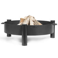 FEUERSCHALE Minnesota Stahl rund Ø 60 cm - Schwarz, Metall (60/30/60cm) - Mr. Deko
