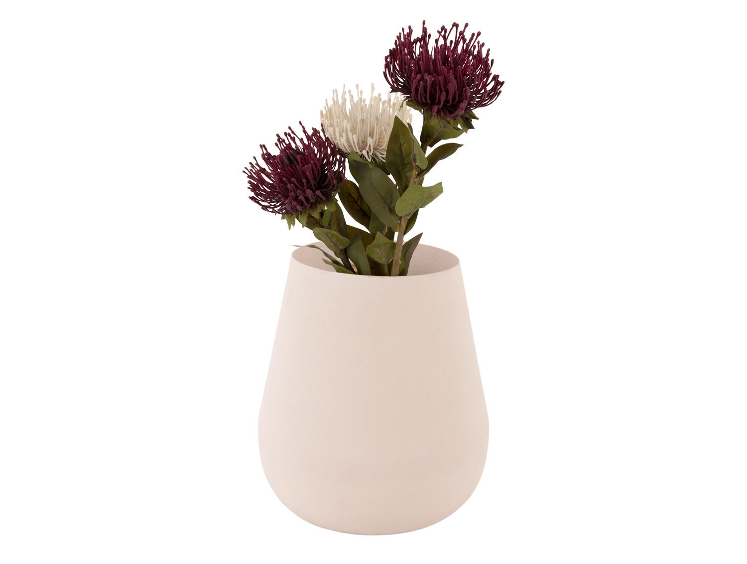 VASE Boaz Grau 22/22/25 cm - Grau, Metall (25cm) - Present Time