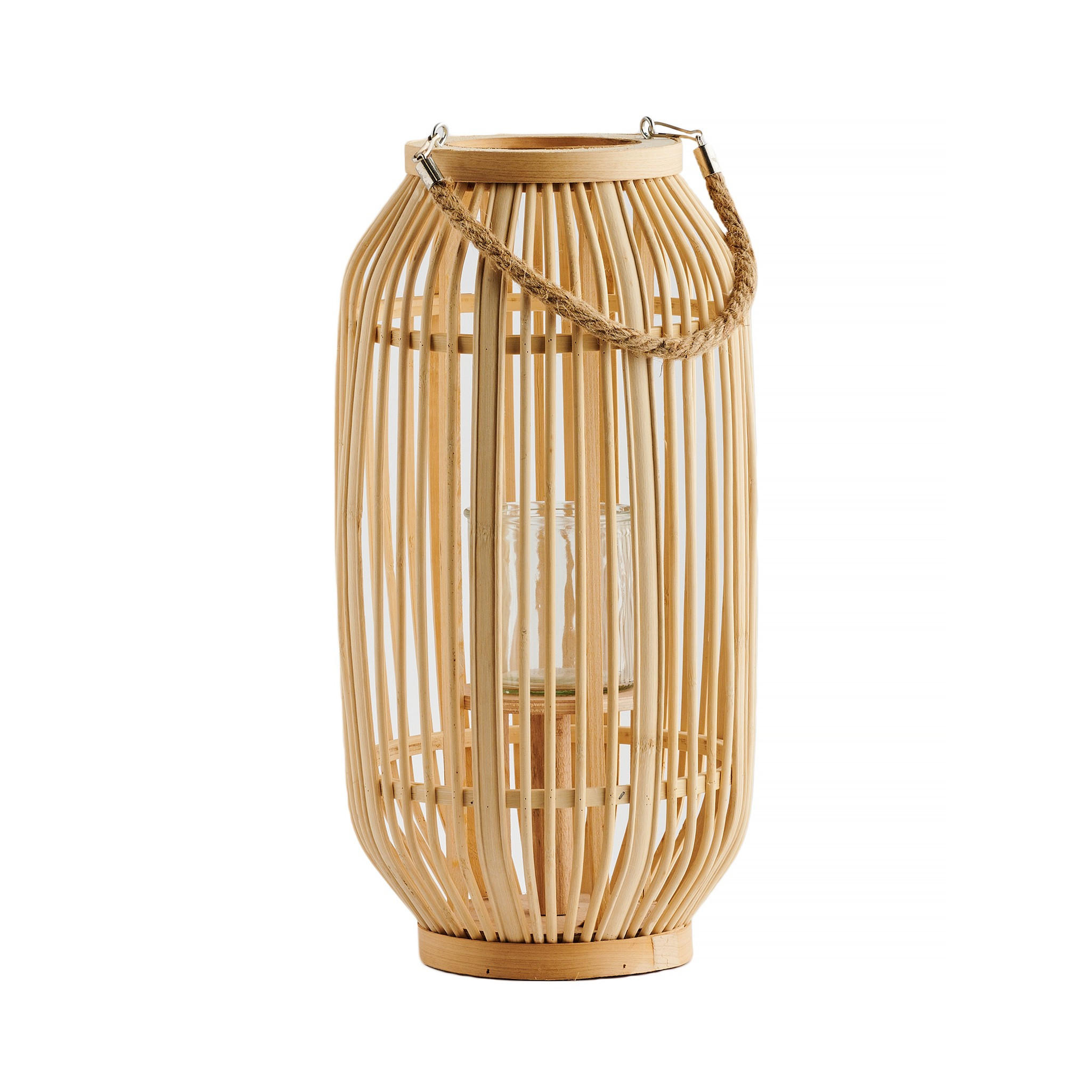 LATERNE Mindoradosea - Beige, Holz (25/48/25cm) - home&you