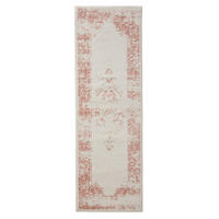 VINTAGE-LÄUFER Sia 80/240 cm - Creme/Rosa, Kunststoff (80/240cm) - benuta