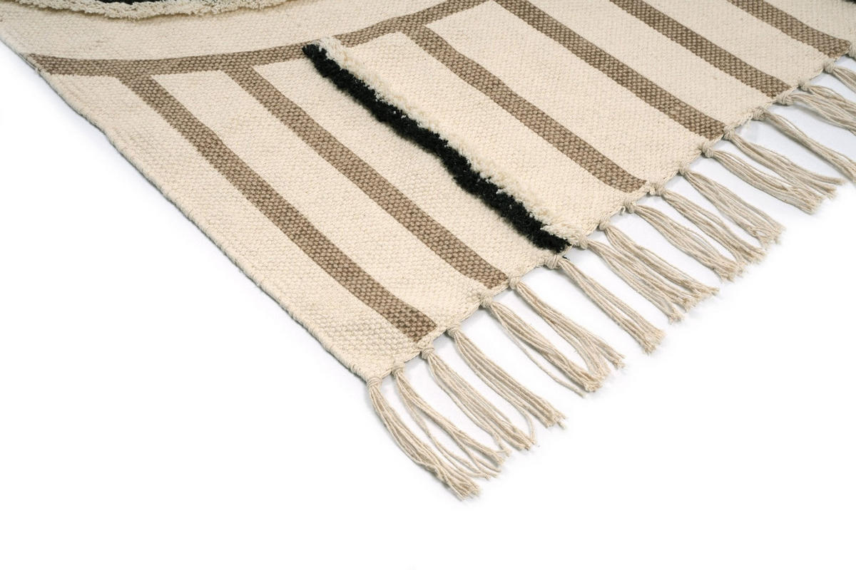 KINDERTEPPICH aus maschinenwaschbarer Baumwolle bruin - Braun, Naturmaterialien (160/230cm) - AFK Living