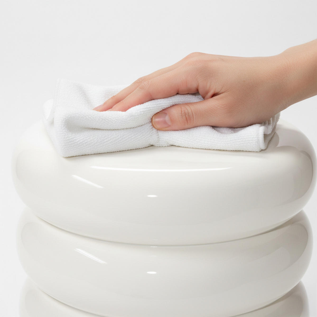 BEISTELLTISCH - Weiß, Metall (31/31/45cm) - Relaxdays