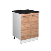 SPÜLENUNTERSCHRANK Fame-Line, Goldkraft Eiche/Weiß, 60 cm - Honigeiche/Weiß, Holzwerkstoff (60/82/60cm) - Vicco