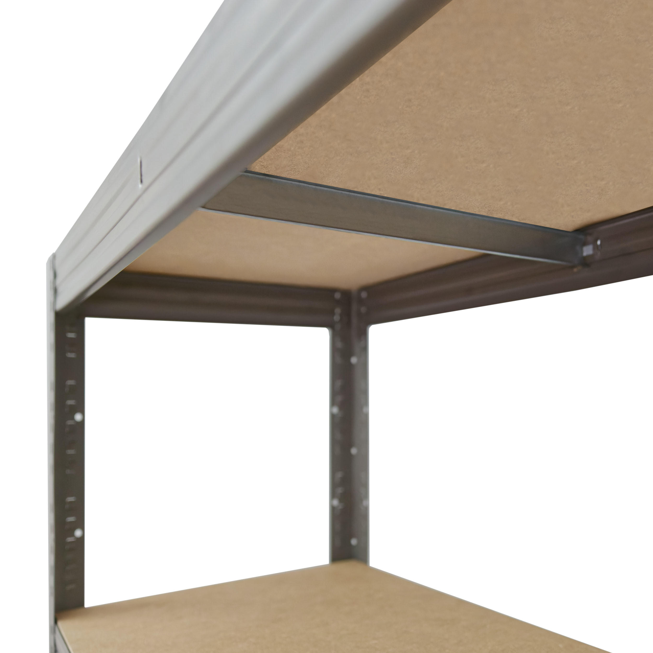 SCHWERLASTREGAL PRO 155x40x40 cm in grau mit 4 Böden und 200 kg Traglast pro Boden - Grau, Metall (40/155/40cm) - shelfplaza