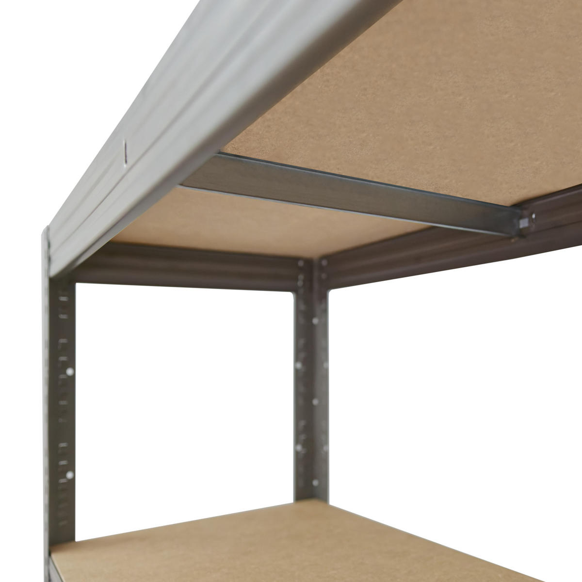 SCHWERLASTREGAL PRO 230x60x50 cm in grau mit 6 Böden und 166 kg Traglast pro Boden - Grau, Metall (60/230/50cm) - shelfplaza