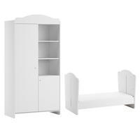 BABYZIMMER 2-teilig Megeve Weiß - Weiß, Holzwerkstoff (144.4/87/86cm) - Petits-meubles