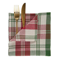 SERVIETTE Highlands - Rot/Grün, Textil (42/42cm) - Butlers