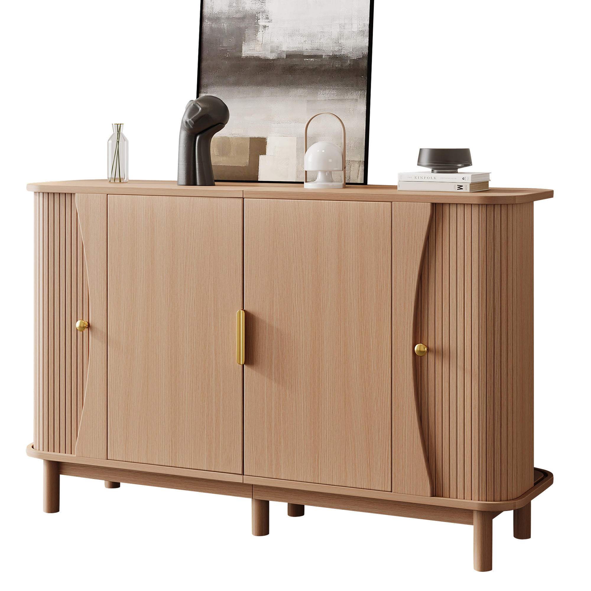 Flieks Sideboard Natur 140x88x40 cm