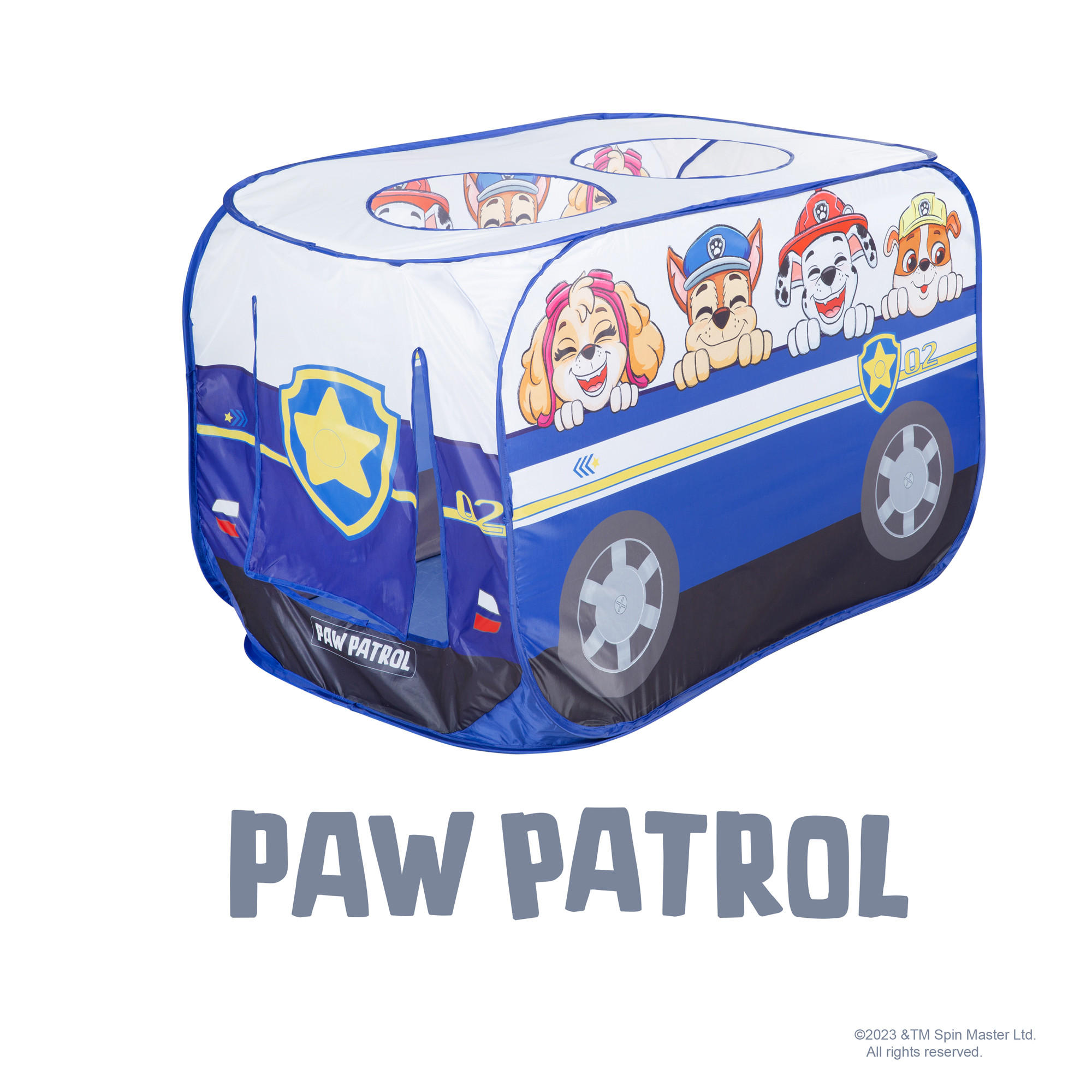 POP UP SPIELBUS Paw Patrol - Blau, Kunststoff (75/75/120cm) - Roba
