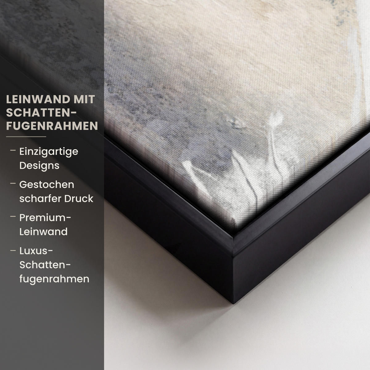LEINWAND Bilder mit Rahmen - Luxus - Abstrakt - Gold - Weiß - 100x70 - Goldfarben, Textil (100/70cm) - MuchoWow