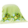 BABY FLECCEDECKE 75x100cm - Schildkröte - Limette, Textil (75/100cm)