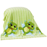 BABY FLECCEDECKE 75x100cm - Schildkröte - Limette, Textil (75/100cm)
