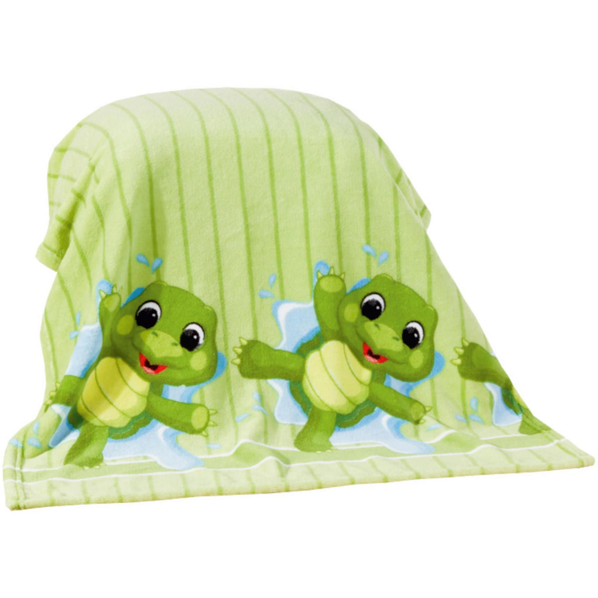 BABY FLECCEDECKE 75x100cm - Schildkröte - Limette, Textil (75/100cm)