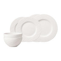 BASIC-SET Manufacture Rock Blanc weiß 6er Set - Weiß, Keramik (1/1/1cm) - Villeroy & Boch