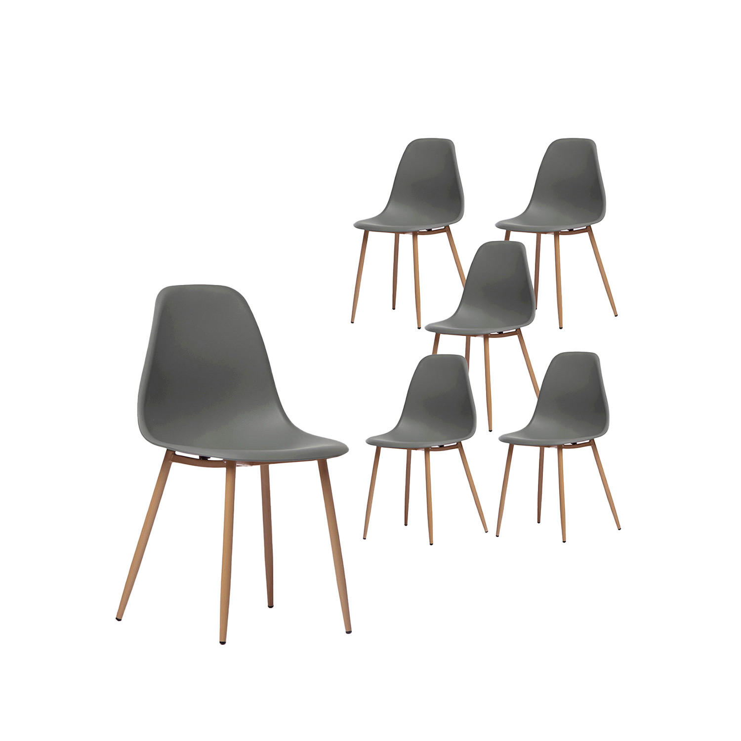 Klast Home Gartenstuhl Grau 45x80x53 cm
