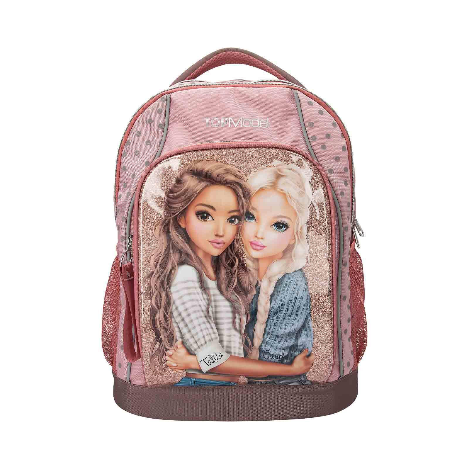 SCHULRUCKSACK DOTS TOPModel rosa 19 x 30 x 40 cm - Rosa, Textil (30/19cm) - Depesche Germany