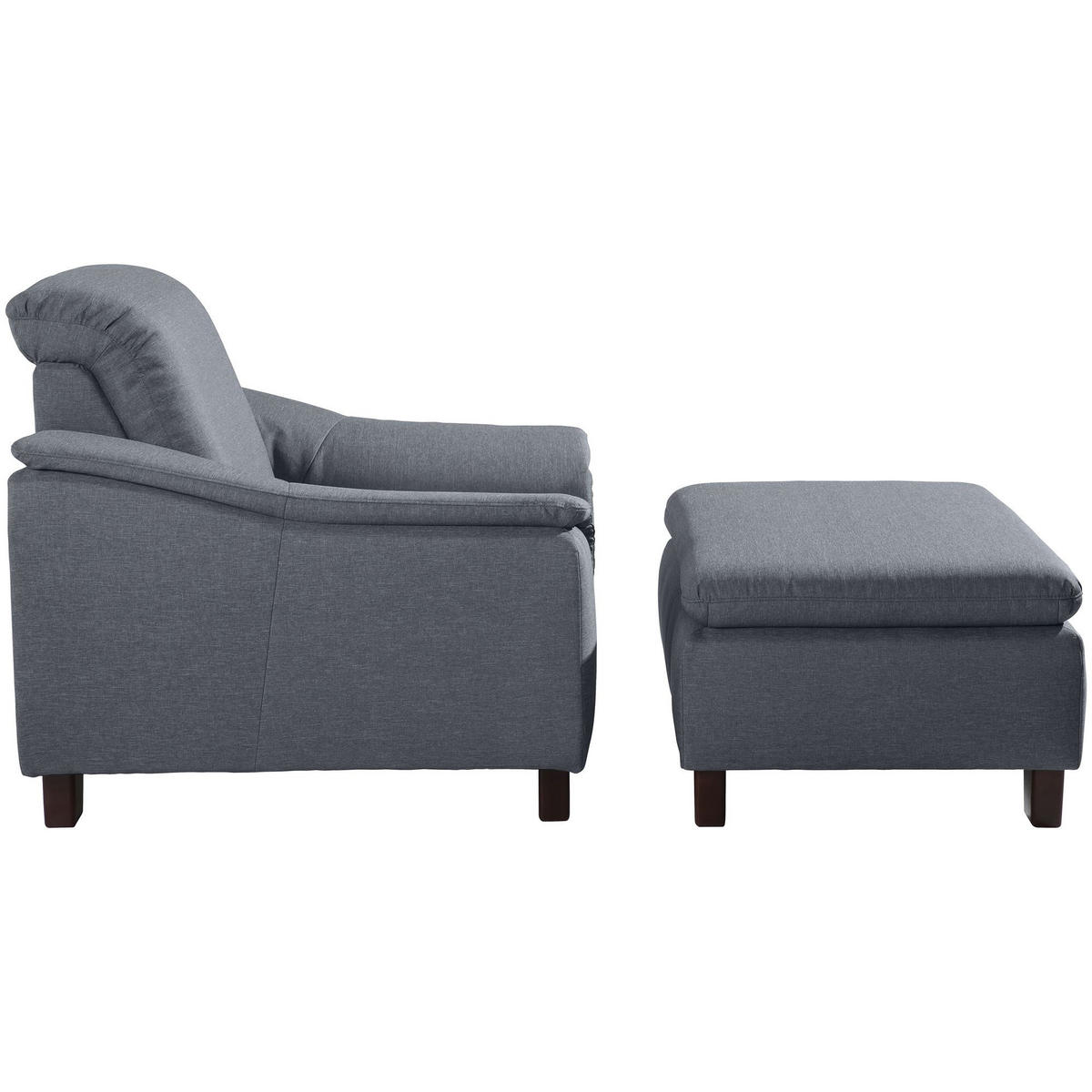 POLSTERSESSEL Kaylil Flachgewebe denim - Flieder, Kunststoff (87/82/100cm) - 58aufmkessel