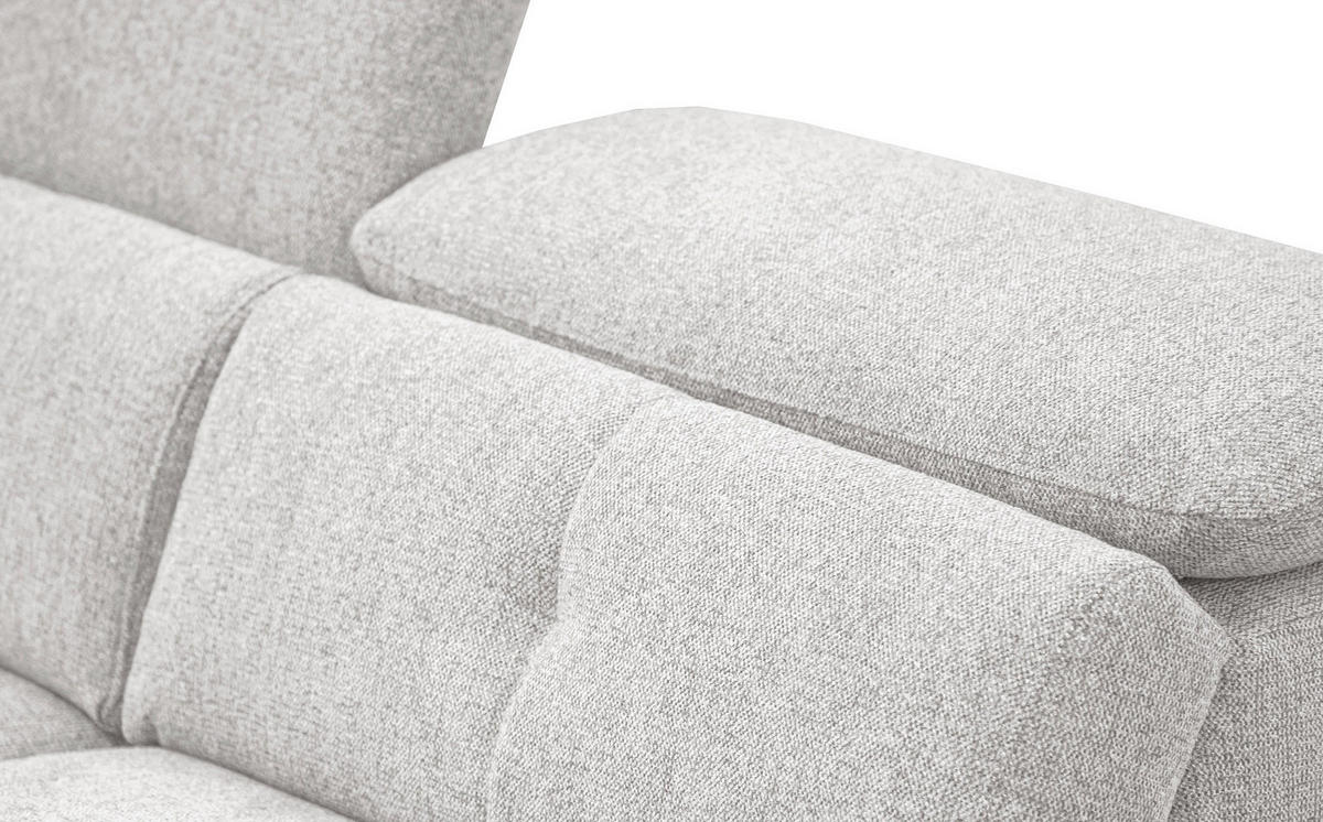 SOFA AVENA 3-Sitzer, hellgrau - Hellgrau, Holzwerkstoff/Textil (204/80/108cm) - Courtois Laville