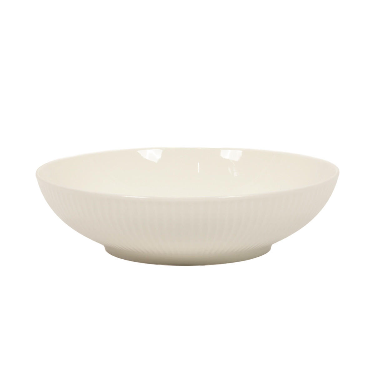 TELLER aus New Bone Porzellan Weiß 20/20/5,8 cm - Weiß, Keramik (20cm) - Siaki
