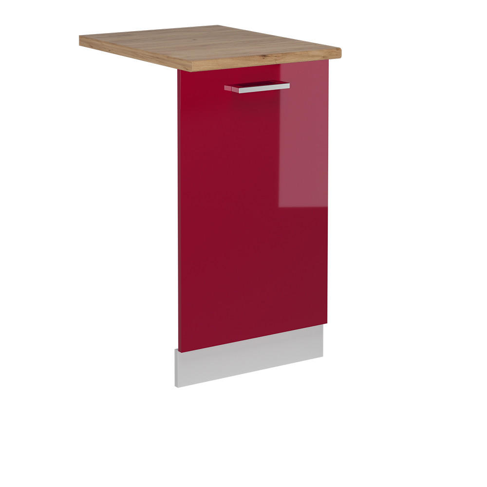 DISKMASKINENS FRONTPANEL R-Line Röd högblank 45 cm , AP Oak Röd, Vit 81.8/45/60 cm