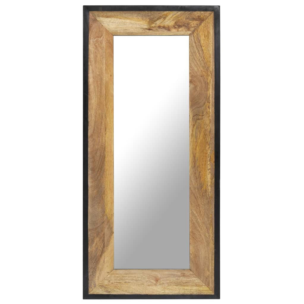 SPIEGEL 110x50 cm Mango Massivholz - Braun, Holz (50/2.5/110cm) - furnicato