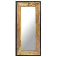 SPIEGEL 110x50 cm Mango Massivholz - Braun, Holz (50/2.5/110cm) - furnicato