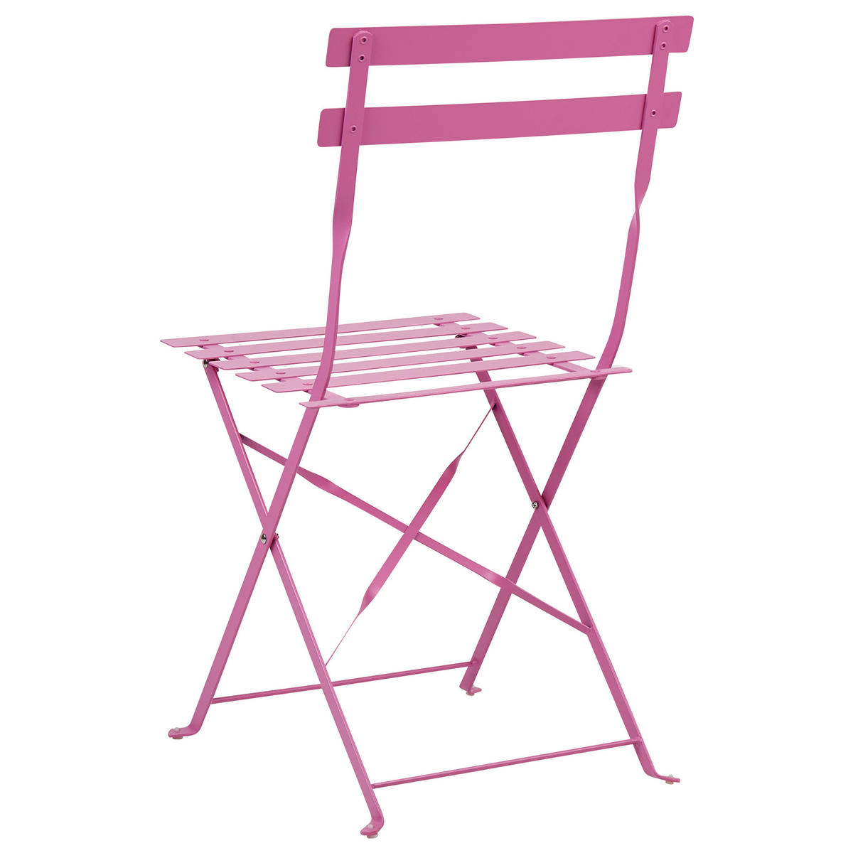 BALKONSET 2-Sitzer rosa zusammenklappbar Fiori - Pink, Metall - Beliani