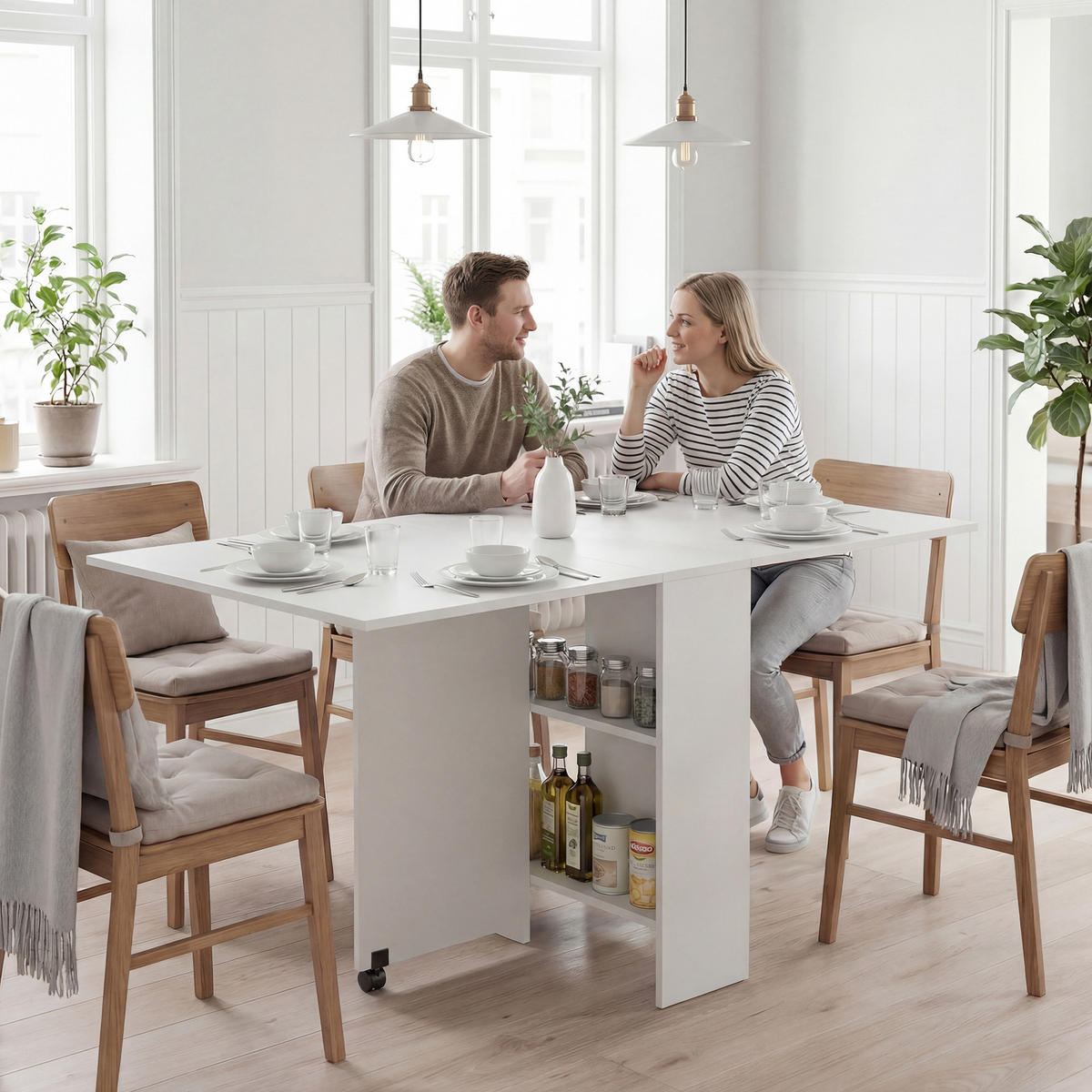 ESSTISCH Weiß 1 Stück - Weiß, Kunststoff (75/140/74cm) - GiPP