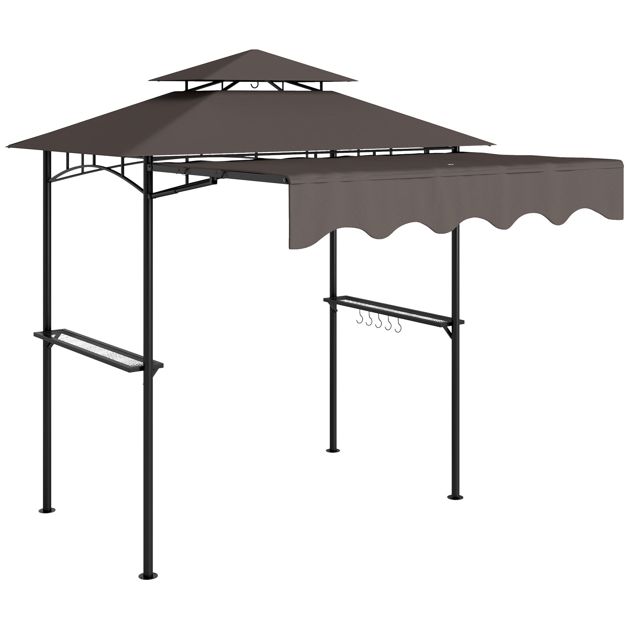 Outsunny Grillpavillon Beige 232x248x242 cm